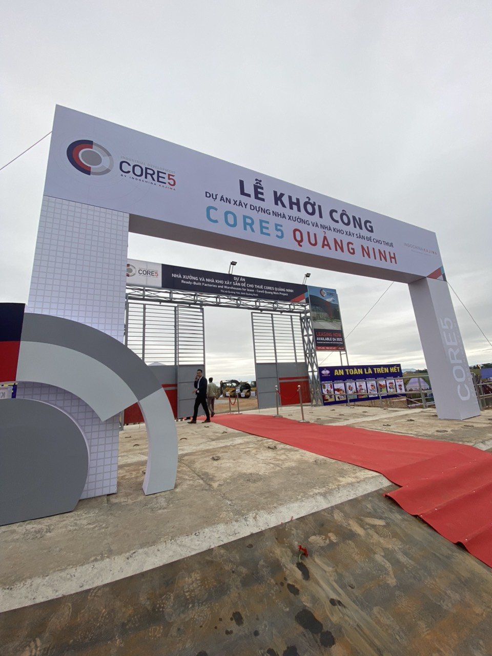 Groundbreaking Ceremony for Construction of Factory and Warehouse Ready for Rent